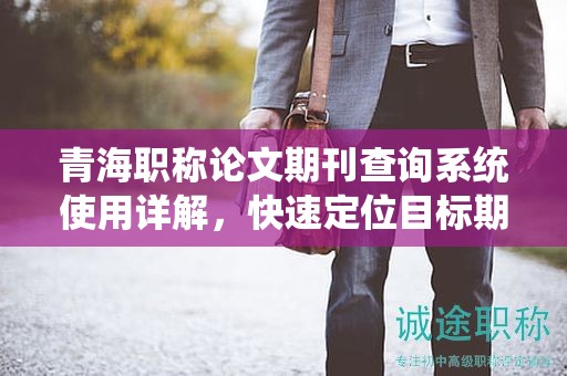 青海职称论文期刊查询系统使用详解，快速定位目标期刊。