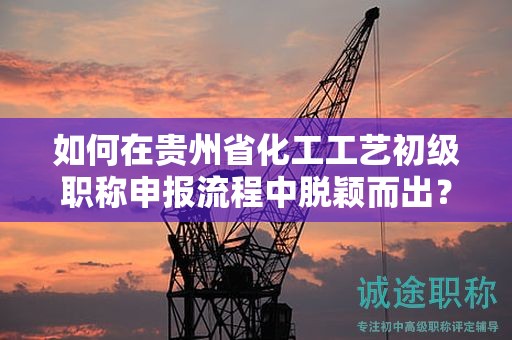如何在贵州省化工工艺初级职称申报流程中脱颖而出？