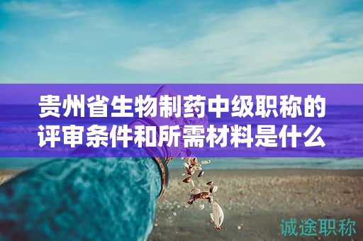 贵州省生物制药中级职称的评审条件和所需材料是什么？