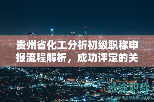 贵州省化工分析初级职称申报流程解析，成功评定的关键