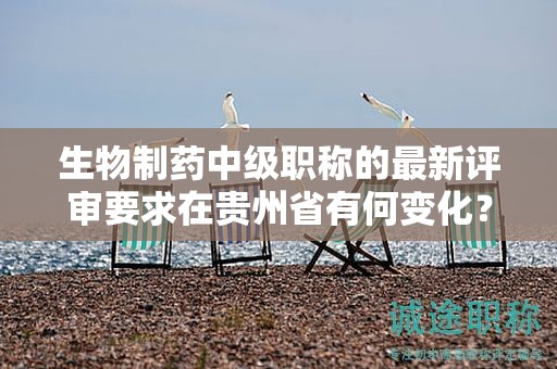 生物制药中级职称的最新评审要求在贵州省有何变化？