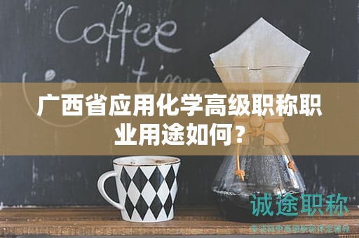 广西省应用化学高级职称职业用途如何？
