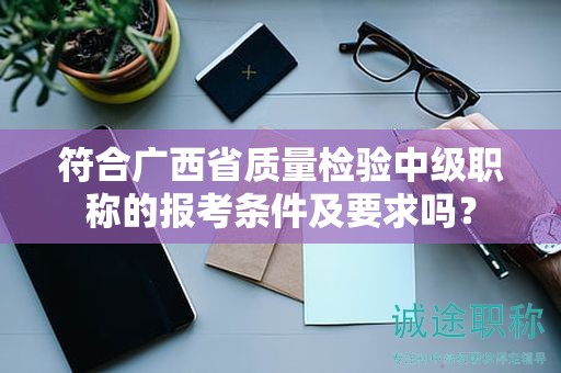 符合广西省质量检验中级职称的报考条件及要求吗？
