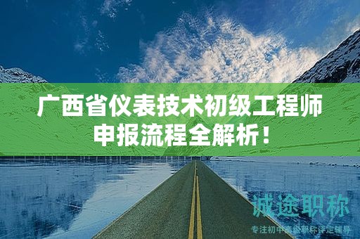 广西省仪表技术初级工程师申报流程全解析！