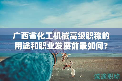 广西省化工机械高级职称的用途和职业发展前景如何？值得申报吗？