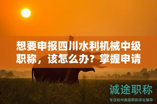 想要申报四川水利机械中级职称，该怎么办？掌握申请流程和步骤