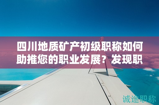 四川地质矿产初级职称如何助推您的职业发展？发现职称的优势