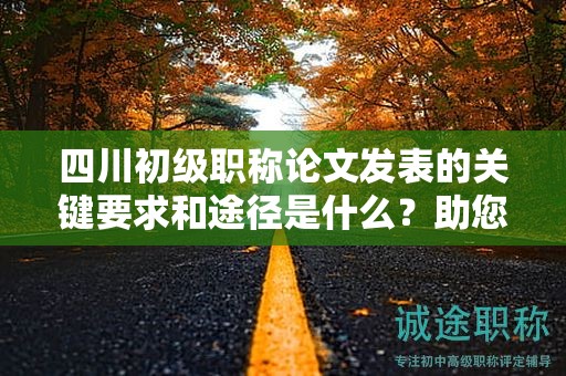 四川初级职称论文发表的关键要求和途径是什么？助您成功发表论文