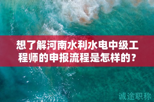 想了解河南水利水电中级工程师的申报流程是怎样的？