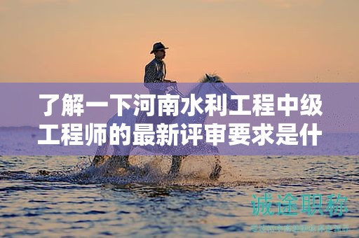 了解一下河南水利工程中级工程师的最新评审要求是什么？