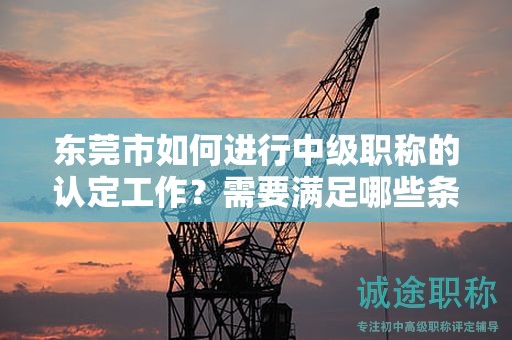 东莞市如何进行中级职称的认定工作？需要满足哪些条件和要求？