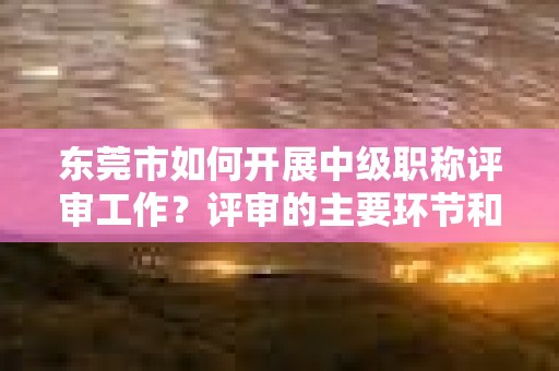 东莞市如何开展中级职称评审工作？评审的主要环节和要点？