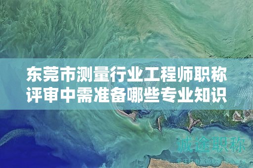东莞市测量行业工程师职称评审中需准备哪些专业知识点？