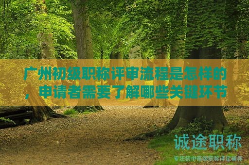 广州初级职称评审流程是怎样的，申请者需要了解哪些关键环节？