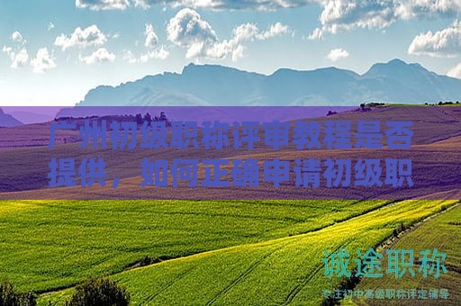 广州初级职称评审教程是否提供，如何正确申请初级职称？