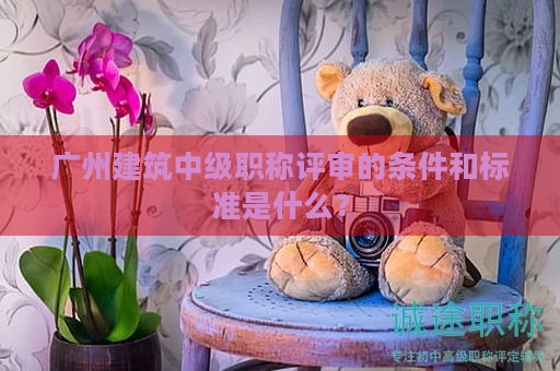 广州建筑中级职称评审的条件和标准是什么？