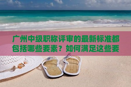 广州中级职称评审的最新标准都包括哪些要素？如何满足这些要素？