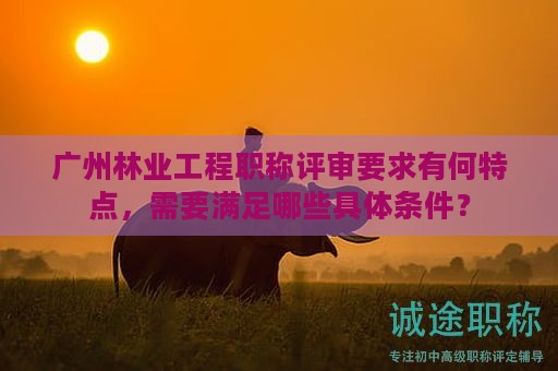 广州林业工程职称评审要求有何特点，需要满足哪些具体条件？