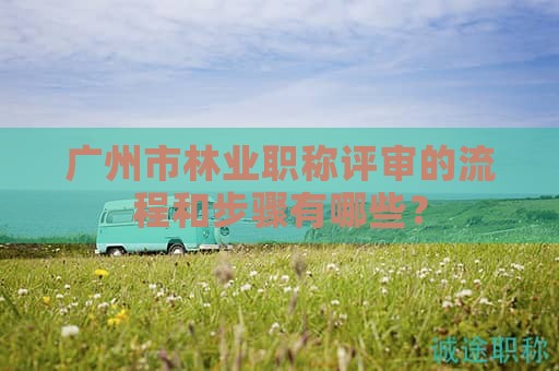 广州市林业职称评审的流程和步骤有哪些？