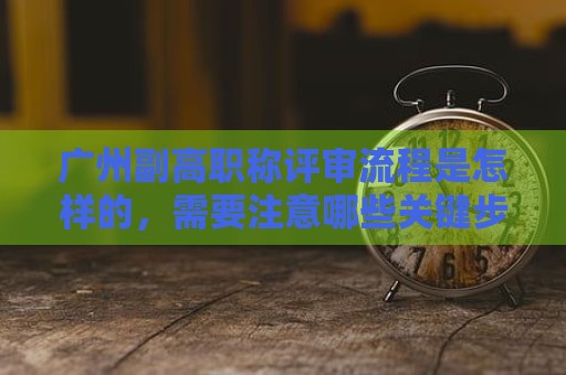 广州副高职称评审流程是怎样的，需要注意哪些关键步骤？