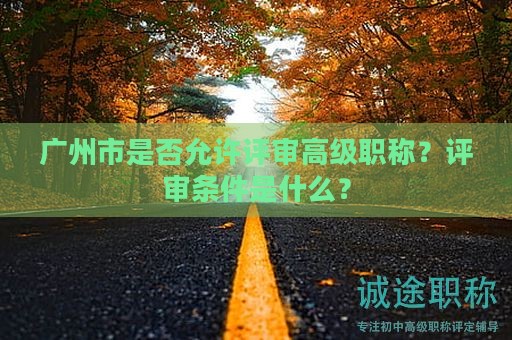 广州市是否允许评审高级职称？评审条件是什么？