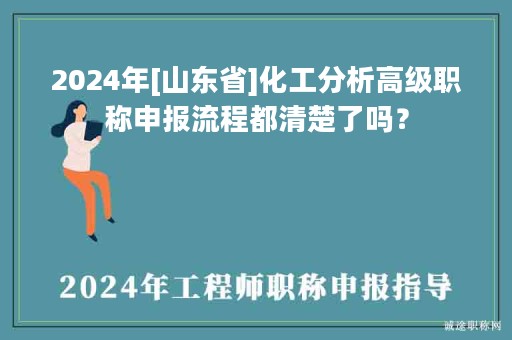 2024年[山东省]化工分析高级职称申报流程都清楚了吗？