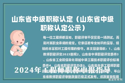 山东省中级职称认定（山东省中级职称认定公示）