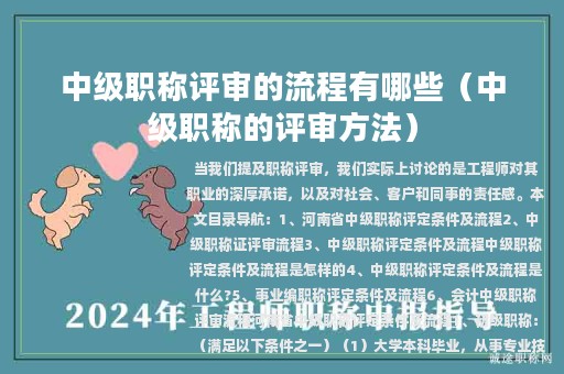 中级职称评审的流程有哪些（中级职称的评审方法）