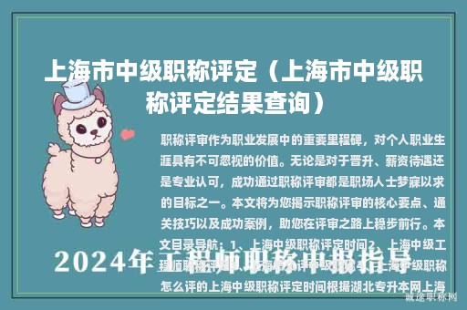 上海市中级职称评定（上海市中级职称评定结果查询）