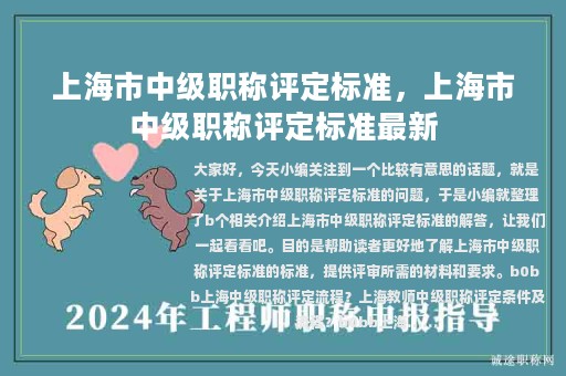 上海市中级职称评定标准，上海市中级职称评定标准最新