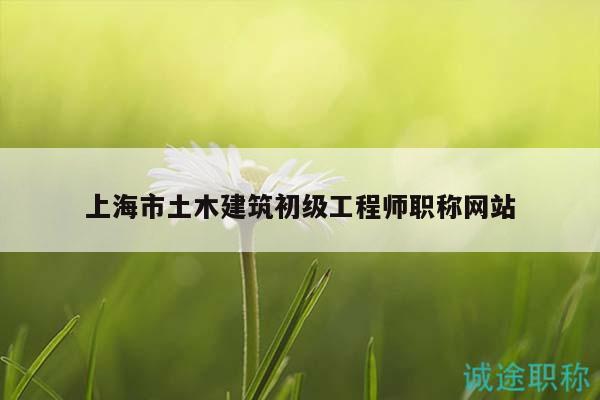 上海市土木建筑初级工程师职称网站