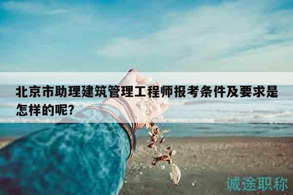 北京市助理建筑管理工程师报考条件及要求是怎样的呢？
