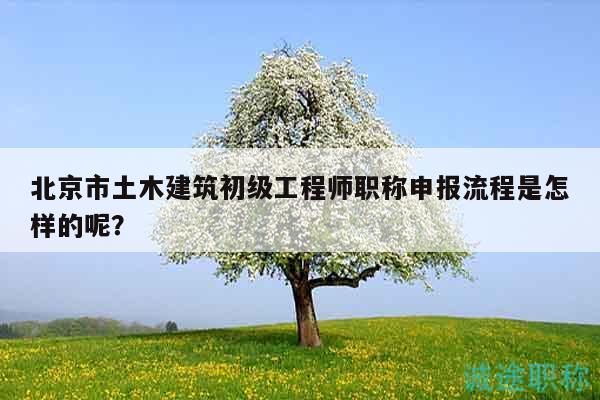 北京市土木建筑初级工程师职称申报流程是怎样的呢？