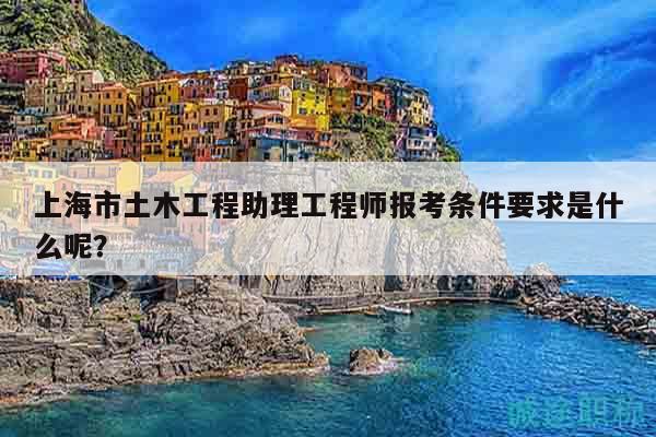 上海市土木工程助理工程师报考条件要求是什么呢？
