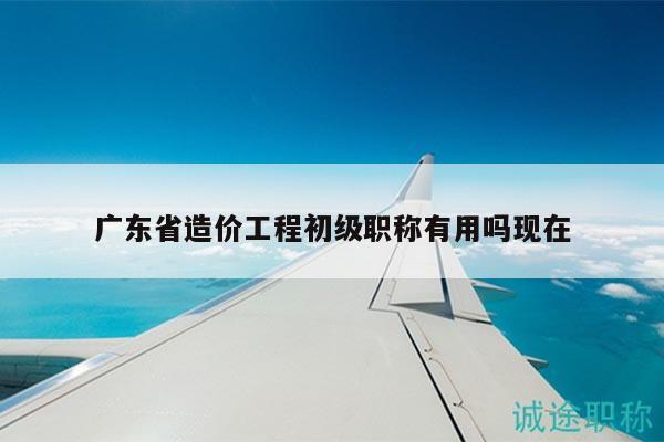 广东省造价工程初级职称有用吗现在