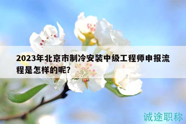 2023年北京市制冷安装中级工程师申报流程是怎样的呢？