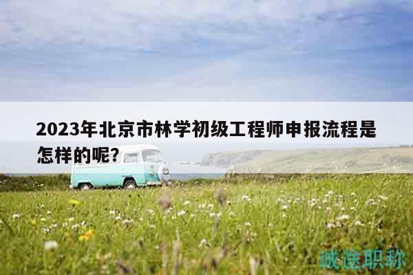2023年北京市林学初级工程师申报流程是怎样的呢？