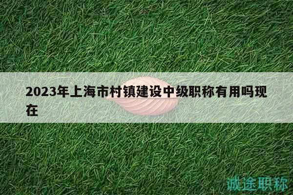 2023年上海市村镇建设中级职称有用吗现在