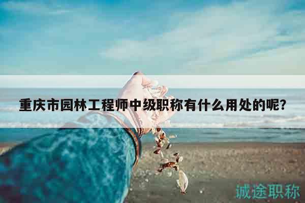 重庆市园林工程师中级职称有什么用处的呢？