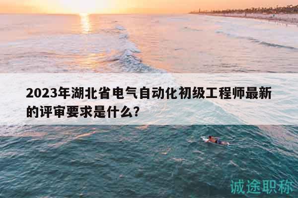2023年湖北省电气自动化初级工程师最新的评审要求是什么？