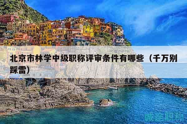 北京市林学中级职称评审条件有哪些（千万别踩雷）