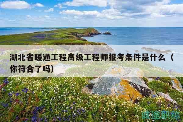 湖北省暖通工程高级工程师报考条件是什么（你符合了吗）