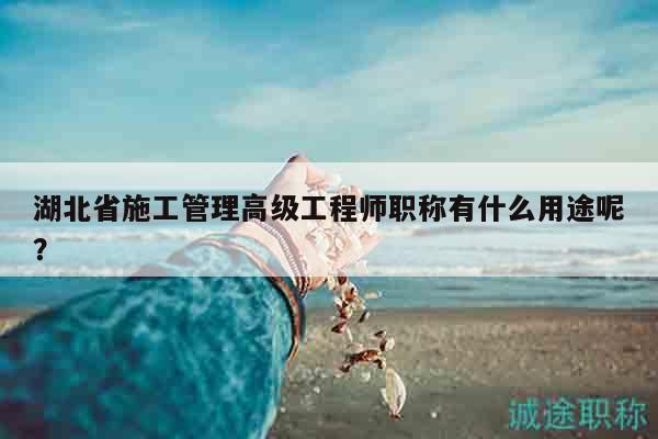 湖北省施工管理高级工程师职称有什么用途呢？