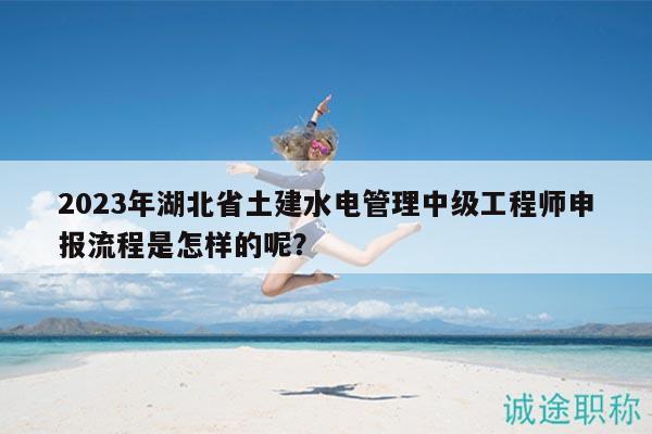 2023年湖北省土建水电管理中级工程师申报流程是怎样的呢？