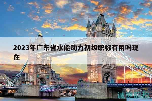 2023年广东省水能动力初级职称有用吗现在