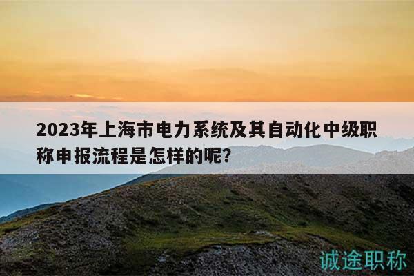 2023年上海市电力系统及其自动化中级职称申报流程是怎样的呢？