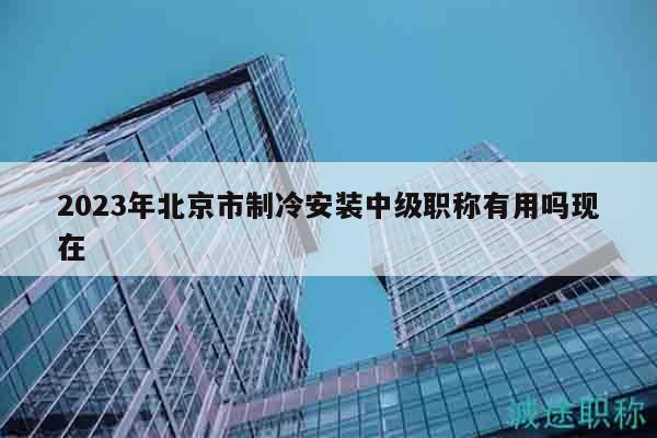 2023年北京市制冷安装中级职称有用吗现在