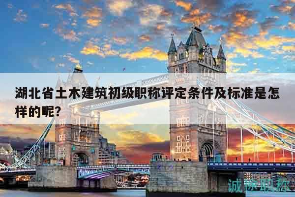 湖北省土木建筑初级职称评定条件及标准是怎样的呢？