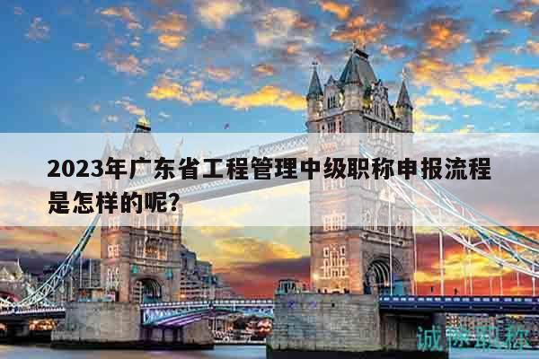 2023年广东省工程管理中级职称申报流程是怎样的呢？
