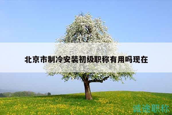 北京市制冷安装初级职称有用吗现在
